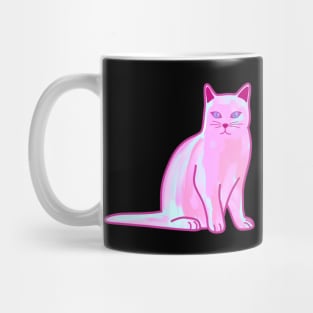 Pastel Pink Cat Mug